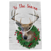 Dood in kerstmis met de geboorte medium cadeauzakje (Voorkant)