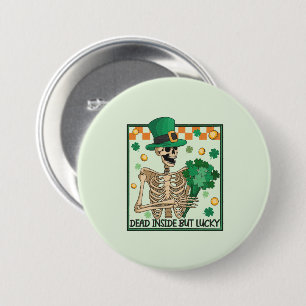 Dood in, maar heerlijk smaken ronde button 7,6 cm
