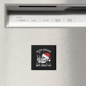 Dood in, maar Jolly AF Skeleton Kerstmis Magneet (Insitu (Vaatwasser))