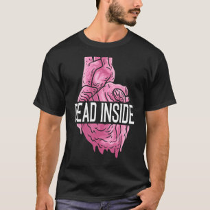 Dood Inside Anatomische Menselijk Hart Emo Gebroke T-shirt
