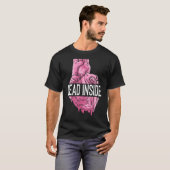 Dood Inside Anatomische Menselijk Hart Emo Gebroke T-shirt (Voorkant volledig)