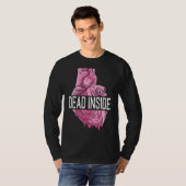 Dood Inside Anatomische Menselijk Hart Emo Gebroke T-shirt (Voorkant volledig)