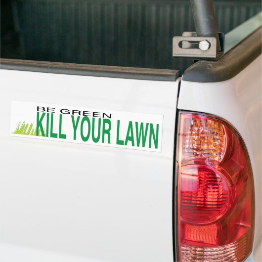 dood je gras bumpersticker (Op Truck)