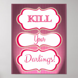 Dood Je Lievelingen Auteur Slogan Literair Kunst Poster