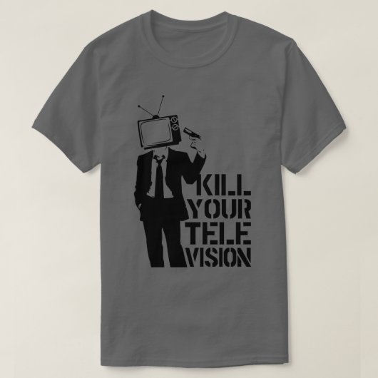 Dood je televisie t-shirt (Design voorkant)