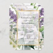 Dood Jubileum Bloemen Foto Viering van het leven Kaart (Voorkant / Achterkant)