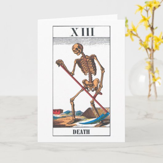 dood kaart (Gele Bloem)