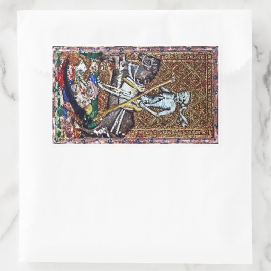 Dood Kaart Sticker (Tas)