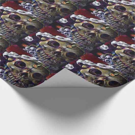 Dood kerstfeest cadeaupapier (Hoek)