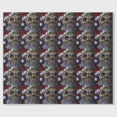 Dood kerstfeest cadeaupapier (Vlak)