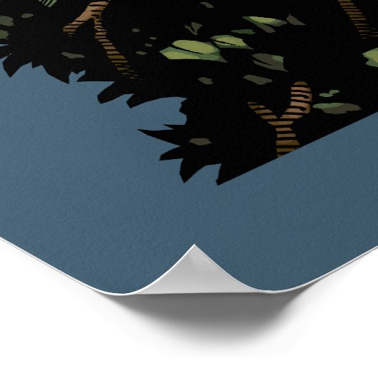 Dood - Kwaad Skeleton Grim Reaper met Scythe Poster (Hoek)