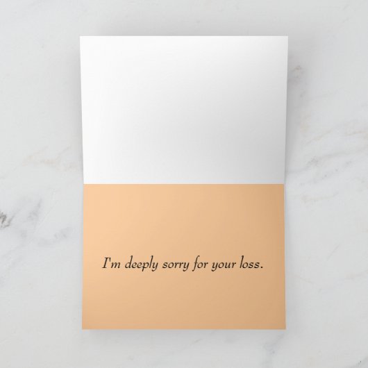 Dood laat hartzeer achter... - sympathiekaart kaart (Binnen)