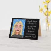 Dood laat hartzeer achter... - sympathiekaart kaart (Gele Bloem)