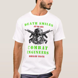Dood lacht  Gevechtsingenieurs schedel Tactisch  T-shirt