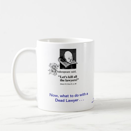 Dood Lawyer™ Entertainment Lawyer Coffee Mok (Links)