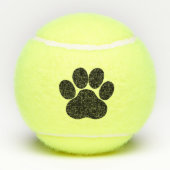 "Dood Let's Play Fetch" Pet Dog Cat Speelgoed Blac Tennisballen (Achterkant)