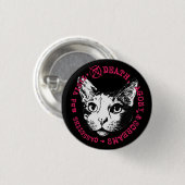 Dood, Lijden, Schreeuwen & Cassettes en Vinyl Ronde Button 3,2 Cm (Voorkant /achterkant)