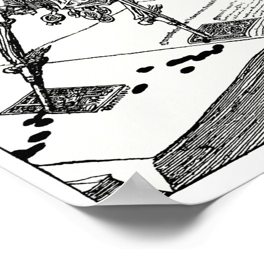 Dood loopt op stelten poster (Hoek)