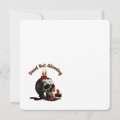 Dood Maar Glowing – Día de los Muertos Uitnodiging (Achterkant)