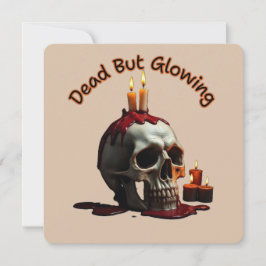 Dood Maar Stralend – Día de los Muertos Uitnodigin Kaart