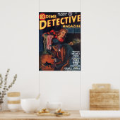 Dood Man39;s Alibi Dime rechercheur Magazine Poster (Keuken)