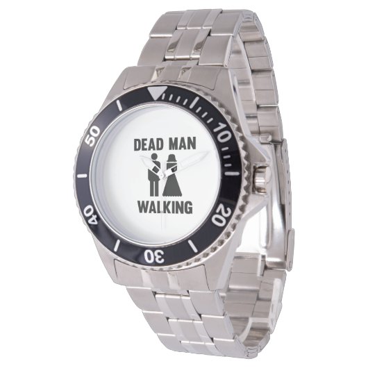 Dood Man loopt door Horloge (Gekanteld)