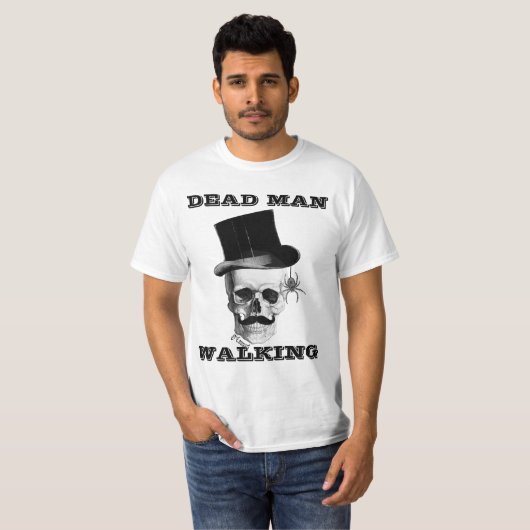 Dood man lopen t-shirt (Voorkant volledig)