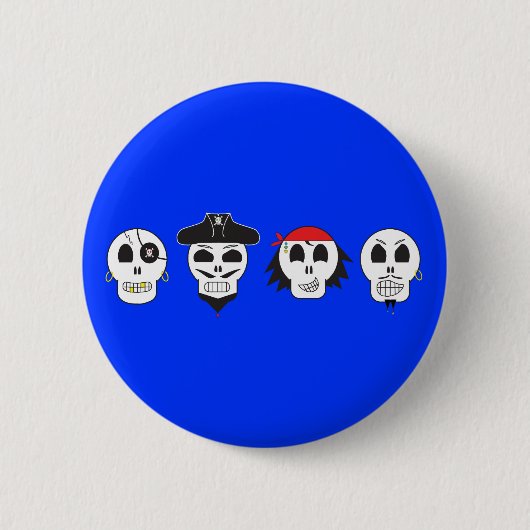 Dood Man piraterij Ronde Button 5,7 Cm (Voorkant)