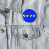Dood Man piraterij Ronde Button 5,7 Cm (In situ)