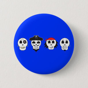 Dood Man piraterij Ronde Button 5,7 Cm