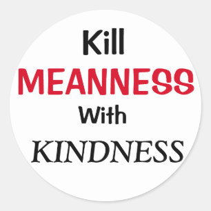 Dood Means met Kindness Ronde Sticker