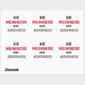 Dood Means met Kindness Ronde Sticker (Vel)