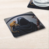 Dood met een aap kartonnen onderzetters (Schuin)