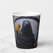 Dood met een aap papieren bekers (Achterkant)