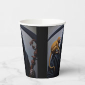 Dood met een aap papieren bekers (Links)