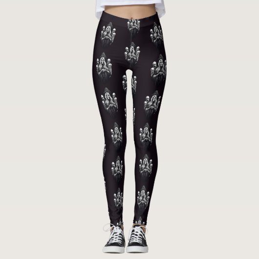 Dood met schedels leggings (Voorkant)
