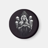 Dood met schedels magneet (Voorkant)