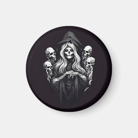 Dood met schedels magneet (Voorkant)