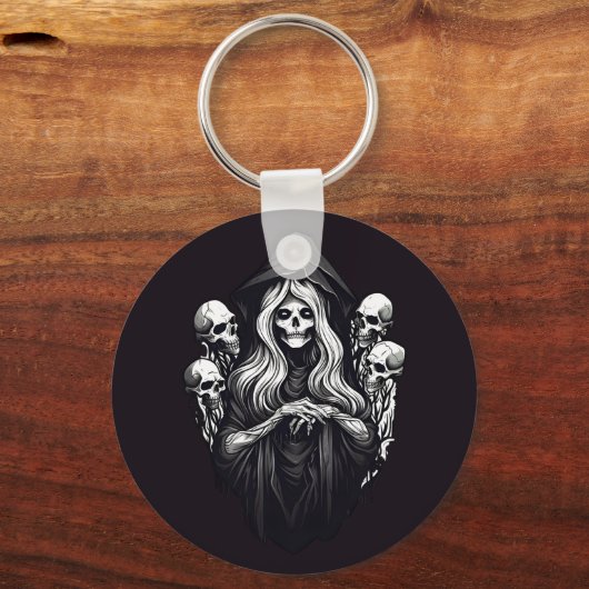 Dood met schedels sleutelhanger (Voorkant)
