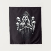 Dood met schedels wandkleed (Voorkant)