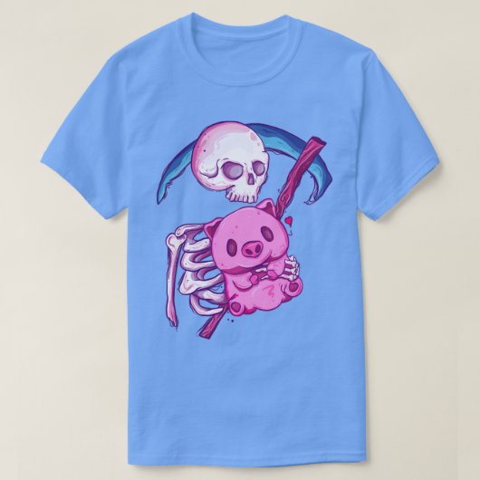 Dood met zijn varken t-shirt (Design voorkant)