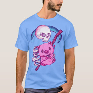 Dood met zijn varken t-shirt