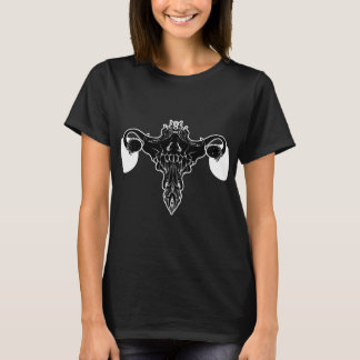 Dood Metaal Uterus Feminisme Symbool T-shirt