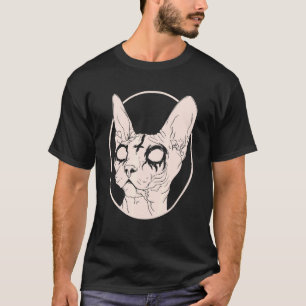 Dood metaalsynxkaat satanische kleding voor mannen t-shirt