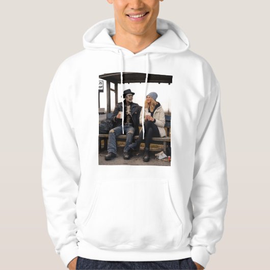 “Dood Mist Nooit Koffie ☕💀” Hoodie (Voorkant)