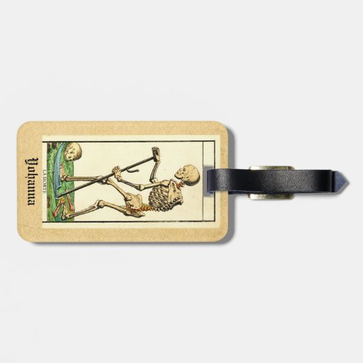  dood Morte Tarot Bagagelabel (Achterkant horizontaal)