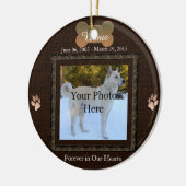 Dood of kat Pet Memorial Kerstmis Keramisch Ornament (Links)