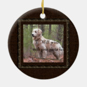 Dood of kat Pet Memorial Kerstmis Keramisch Ornament (Achterkant)