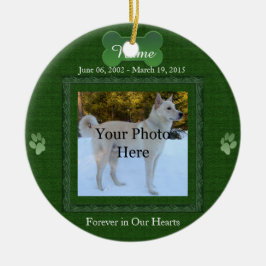 Dood of kat Pet Memorial Kerstmis Keramisch Ornament
