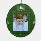 Dood of kat Pet Memorial Kerstmis Keramisch Ornament (Links)